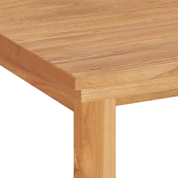 Desk Teak Brown Solid teak wood Medium Desk Rectangular - Image 6