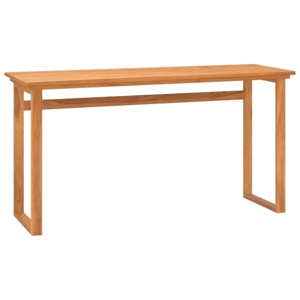 Desk Natural Teak Solid teak wood Medium Desk Rectangular