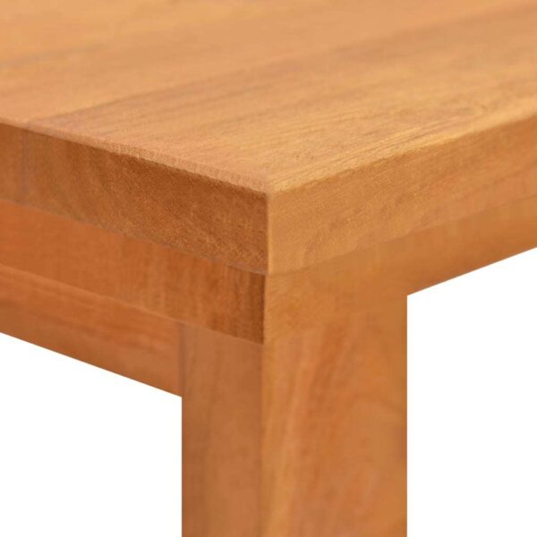 Desk Natural Teak Solid teak wood Medium Desk Rectangular - Image 6