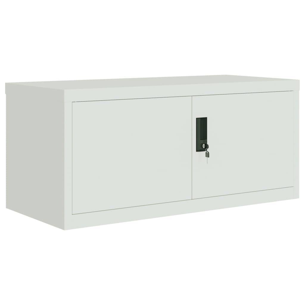 File Cabinet Light Grey Powder-coated Steel Medium Locks - Image 2