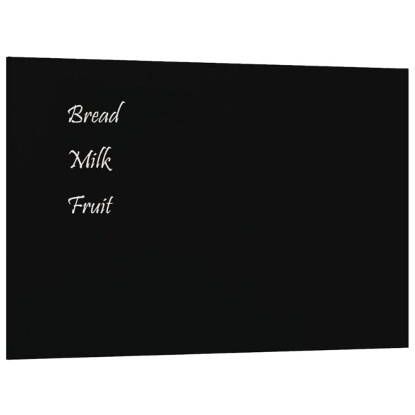 Wall-mounted Magnetic Board Black 15.7"x11.8" Tempered Glass - Image 2