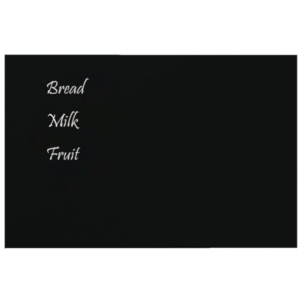 Wall-mounted Magnetic Board Black 15.7"x11.8" Tempered Glass - Image 3