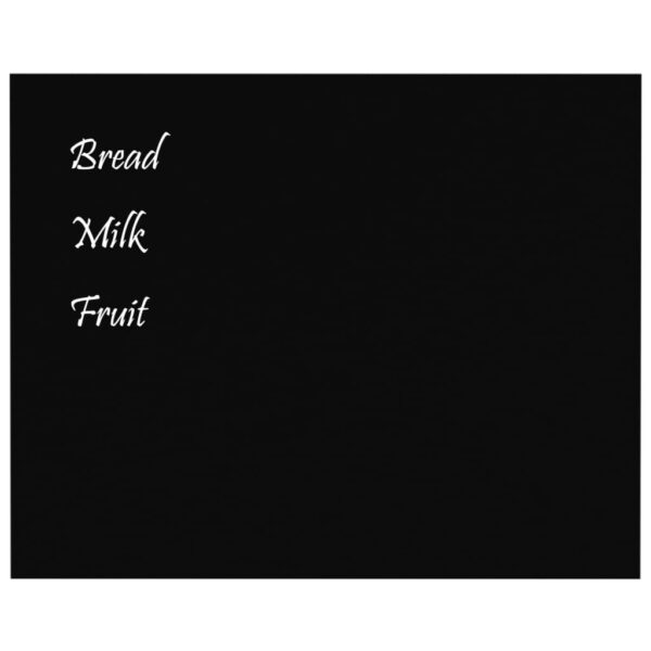 Wall-mounted Magnetic Board Black 19.7"x15.7" Tempered Glass - Image 3