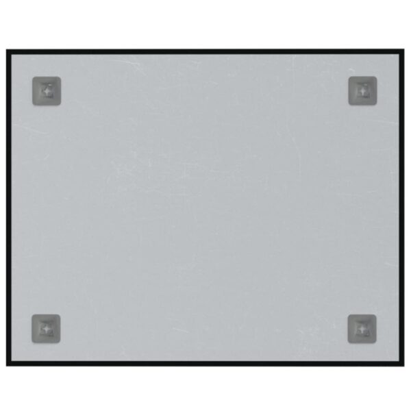 Wall-mounted Magnetic Board Black 19.7"x15.7" Tempered Glass - Image 4