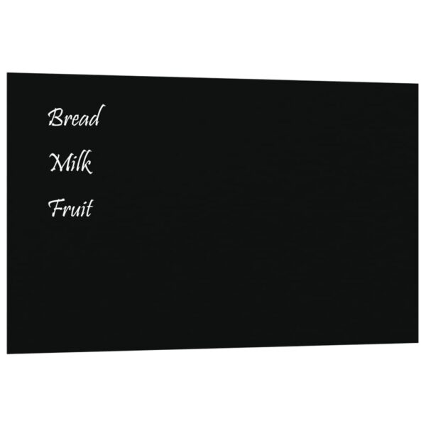 Wall-mounted Magnetic Board Black 39.4"x23.6"Tempered Glass - Image 2