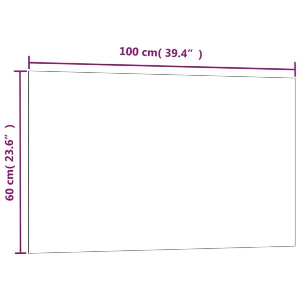 Wall-mounted Magnetic Board Black 39.4"x23.6"Tempered Glass - Image 5
