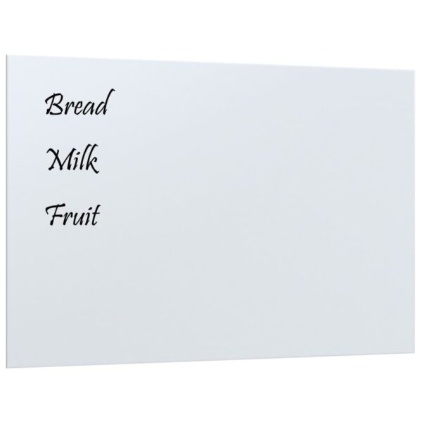 Wall-mounted Magnetic Board White 23.6"x15.7"Tempered Glass - Image 2
