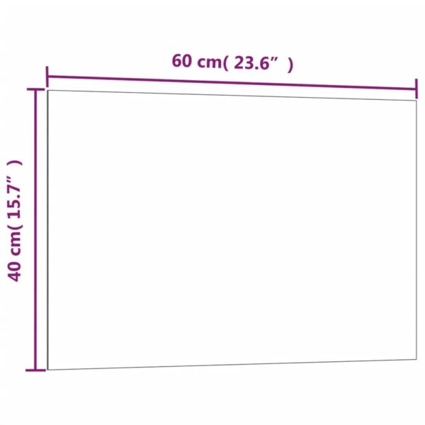 Wall-mounted Magnetic Board White 23.6"x15.7"Tempered Glass - Image 5