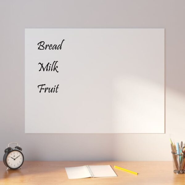 Wall-mounted Magnetic Board White 31.5"x23.6"? Tempered Glass