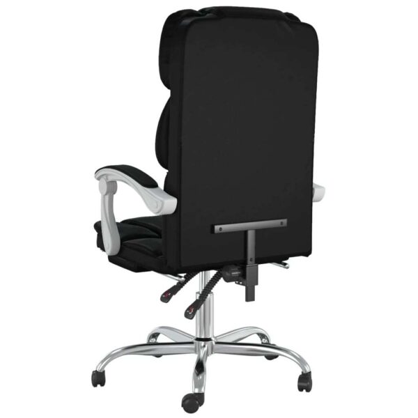 Reclining Office Chair Black Faux leather, metal, plywood, foam - Image 5