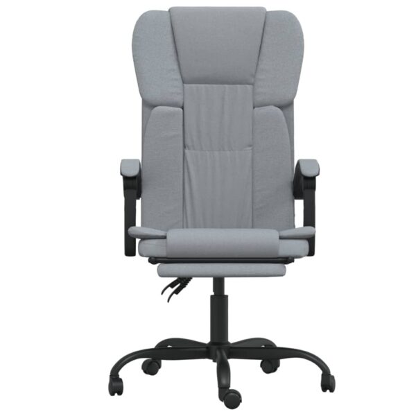 Reclining Office Chair Light Grey - Image 3