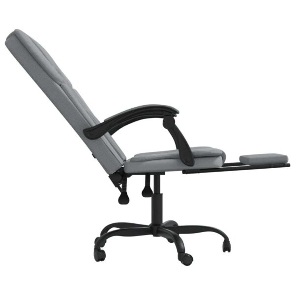 Reclining Office Chair Light Grey - Image 7