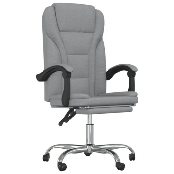 Reclining Office Chair Light Grey - Image 2