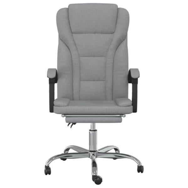 Reclining Office Chair Light Grey - Image 3