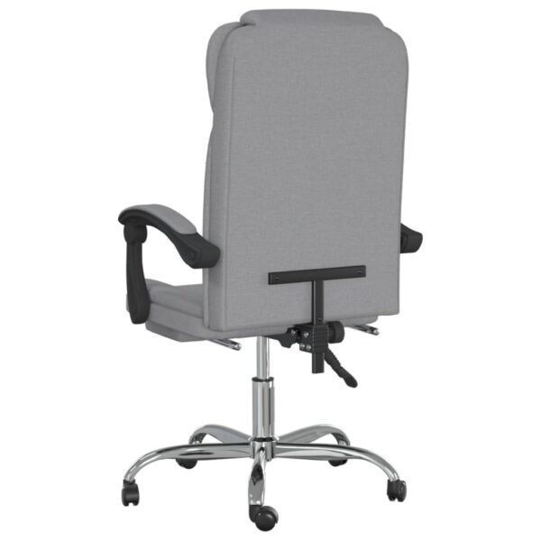 Reclining Office Chair Light Grey - Image 5
