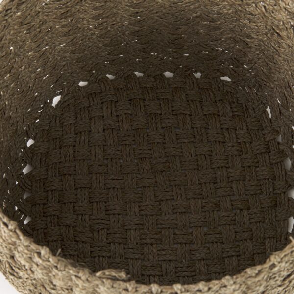 Set of Three 15" Brown Wicker Desk Organizer - Image 7