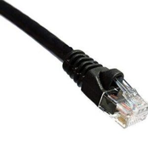 AXIOM 1FT CAT5E 350MHZ PATCH CABLE MOLDED BOOT (BLACK)