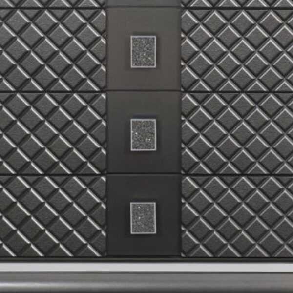 65" Gray Solid and Manufactured Wood Eight Drawer Double Dresser - Image 4