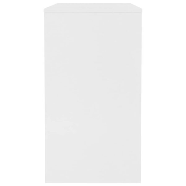 Desk White Engineered Wood 35.4 x 15.7 x 28.3 in Sleek Desk - Image 5