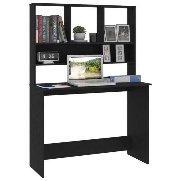 Desk Black Engineered wood - Image 3