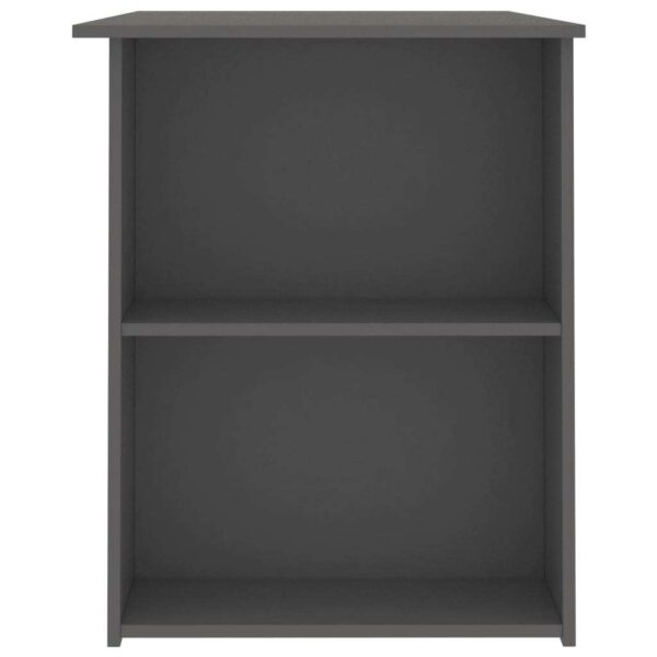 Desk Gray Engineered Wood Medium Desk Rectangular Modern - Image 6