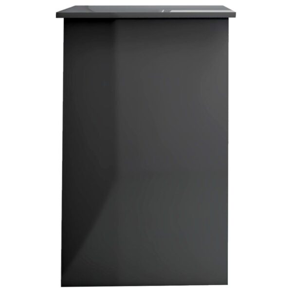 Desk High gloss grey Engineered wood Desk Rectangular Modern - Image 7