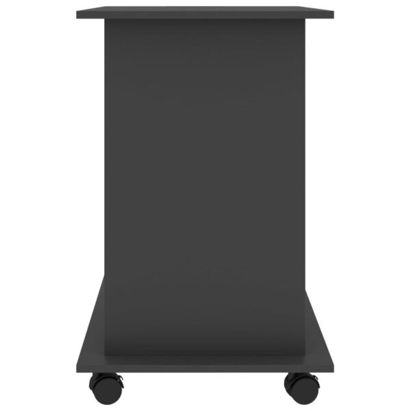 Computer Desk Gray Engineered wood Compact Sliding Components - Image 5