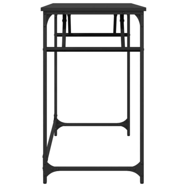 Desk Black Engineered wood, Powder-coated steel - Image 6