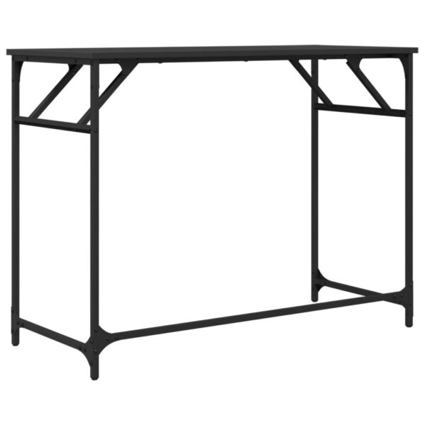Desk Black Engineered wood, Powder-coated steel - Image 7