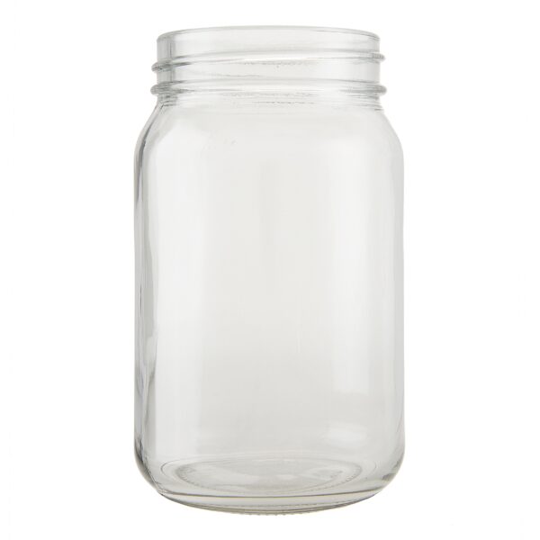 Gray Mercury Glass Mason Jar 5.5 Inches