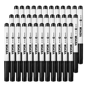 Black Dry Erase Markers, 36 Pack Low-Odor Whiteboard Markers, Fine Point Whiteboard Markers, Easily Clean Dry Erase Markers Bulk for School Office Home