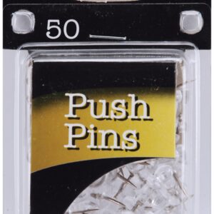 Push Pins 50 Per Pkg Clear