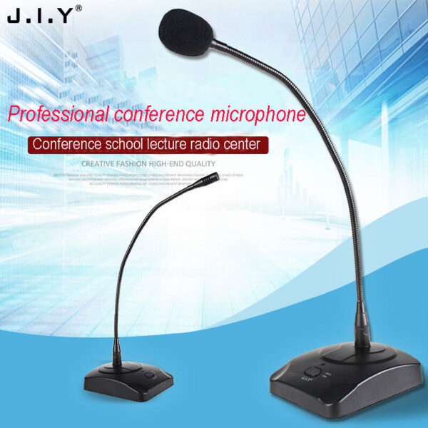 Professional Condenser Wired Gooseneck Microphone Desktop High Sensitivity Capacitor Mic black - Image 2
