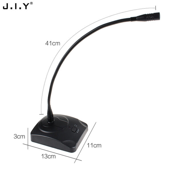 Professional Condenser Wired Gooseneck Microphone Desktop High Sensitivity Capacitor Mic black - Image 4