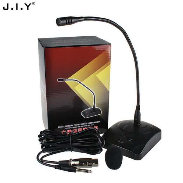 Professional Condenser Wired Gooseneck Microphone Desktop High Sensitivity Capacitor Mic black - Image 5