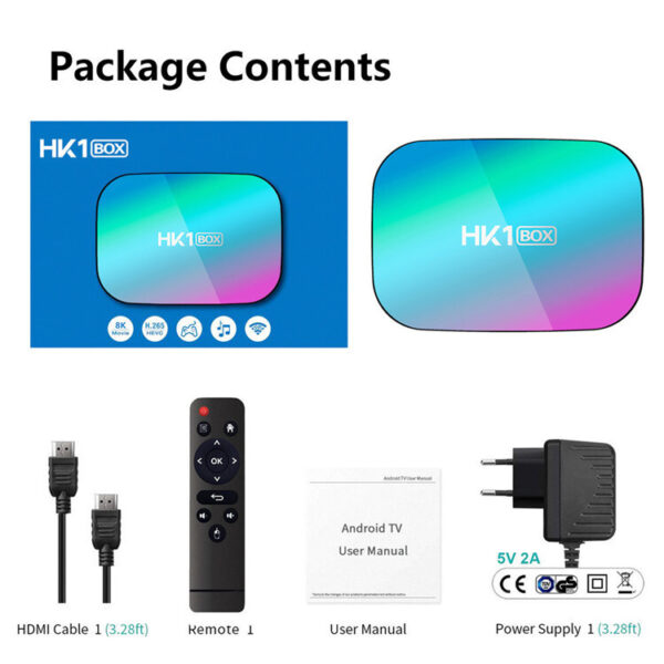 HK1 BOX 8K TV Box S905X3 Android 9.0 Smart TV BOX 1000M Dual Wifi Player Netflix Youtube Media Player Black 4GB + 32GB - Image 5