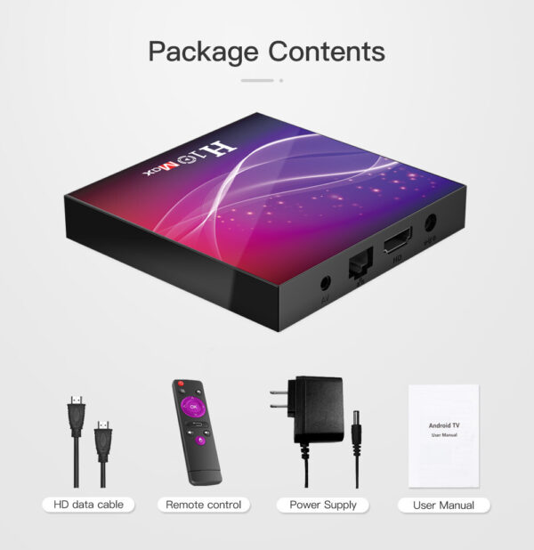 H10 Max H616 Tv Box  Smart Hd Network Player for Android 10.0 U.S. plug - Image 4