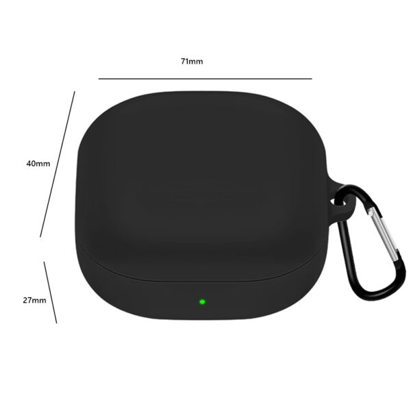 Silicone Earphone Protective Case Wireless Bluetooth Headset Anti-fall Cover With Buckle Compatible For Samsung Galaxybuds2 Live/pro Lavender Gray - Image 7