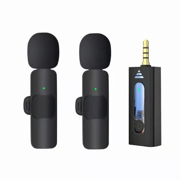 Wireless 3.5mm Lavalier Microphone Condenser Mic for Camera Speaker Smartphone Recording Microphone K35 1 to 2 - Image 5