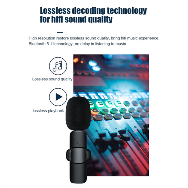 Wireless 3.5mm Lavalier Microphone Condenser Mic for Camera Speaker Smartphone Recording Microphone K35 1 to 2 - Image 7