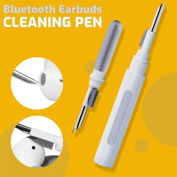 Color: WHITE - Bluetooth Earphone Cleaner Kit For Airpods Pro 1 2 3 Earbuds Case Cleaning Pen Brush Tool For Xiaomi Huawei Lenovo Headset - Image 4