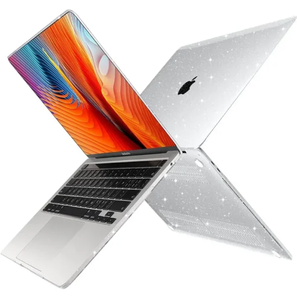 Application Laptop Size: 11", Color: Red - Glitter Bling Laptop Case For MacBook Air 13 M1 A2337 2022 Air 13.6 M2 A2681 Pro 13 A2338 Case Cover Accessories - Image 7