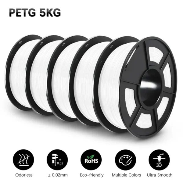 Color: glowing red, Ships From: CHINA - Top 3D Filament PETG/EASY ABS/TPU/ASA Filamnet 1.75mm 5Roll 1KG(TPU 0.5KG/Roll) 3D Printer Filament for 3D Printer - Image 6