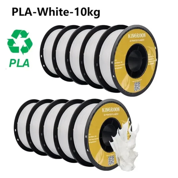 Color: Natural, Ships From: CHINA - Top 3D Printer 10KG PLA PETG ABS Filament 3D Printing Plastic Material 1.75mm 100% No Bubble Spool - Image 2