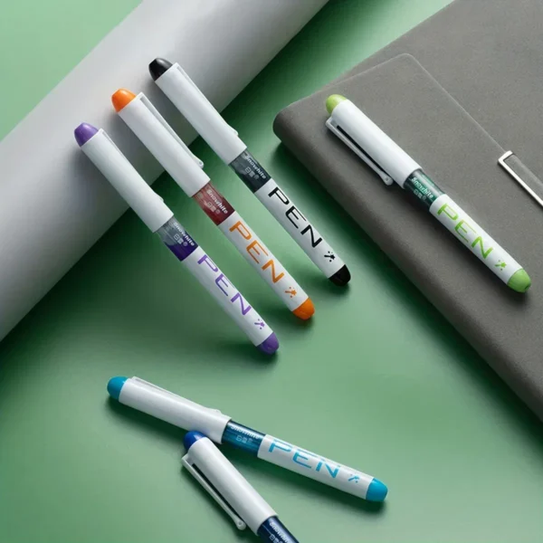 Color: light yellow - 0.5mm F /0.38mm EF Extra Fine Nib Disposable  Classic Fountain Pens For Writing  For Student Office Painting & Creative Projects - Image 4