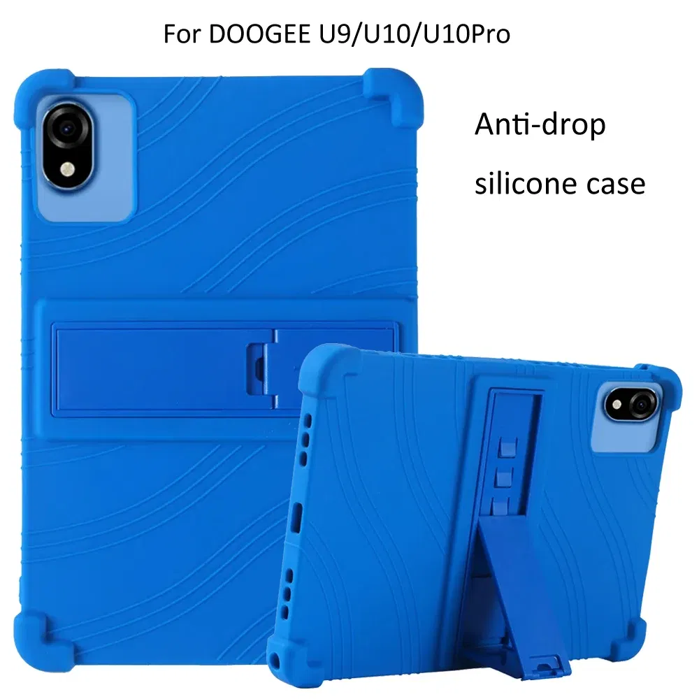 Color: Red, Size: eleven - Kids for DOOGEE U9 U10 10.1 Inch Tablet Case, Shockproof Cover for DOOGEE U10 Pro Soft Safe Silicon Tablet Stand Case Coque - Image 2