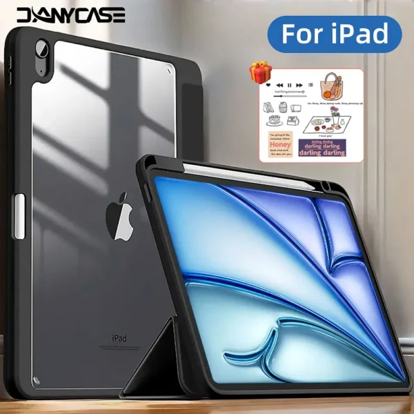 Color: Yellow, Size: nine - For ipad 10th generation case iPad Air 11 inch M2 Air 6 Air 5 4th 10.9 Pro 11 M4 Air13 M2 mini 7 6 10.2 7 8 9th Pro 11 12.9 case - Image 2