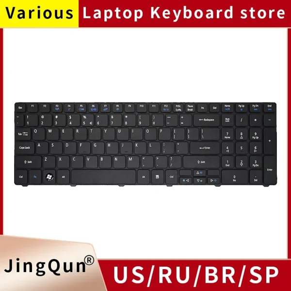 Color: WHITE, Ships From: CHINA - US/BR/SP Russian Laptop Keyboard for Acer Aspire 5750G 5253 5333 5340 5349 5360 5733 5733Z 5750Z 5750ZG 7745 5749 emachines e644 - Image 2