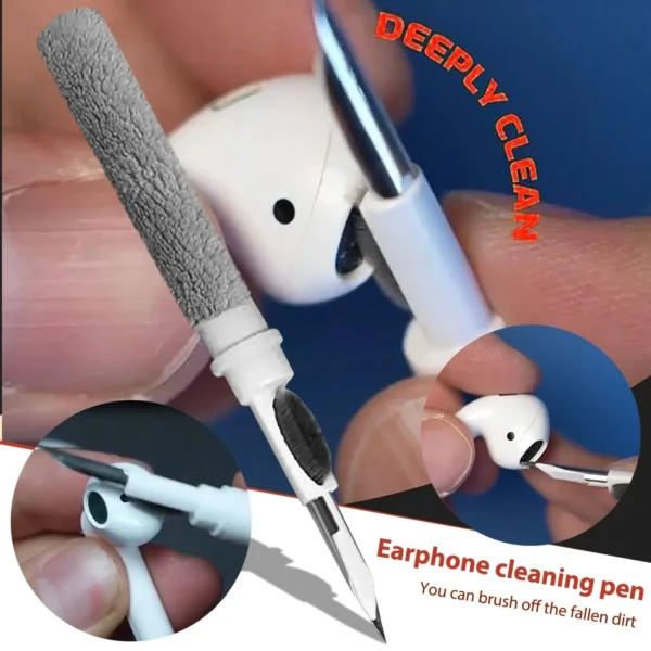 Color: WHITE - Bluetooth Earphone Cleaner Kit For Airpods Pro 1 2 3 Earbuds Case Cleaning Pen Brush Tool For Xiaomi Huawei Lenovo Headset - Image 7