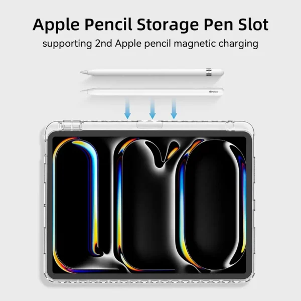 Color: Red, Size: TEN - For iPad Air 5 Case 2024 Air 6 11 iPad Pro 11 12.9 13 10 Gen 10.2 9th 8th 7th 9.7 6th 5th Mini 7 6 Smart case with pen Holder - Image 3